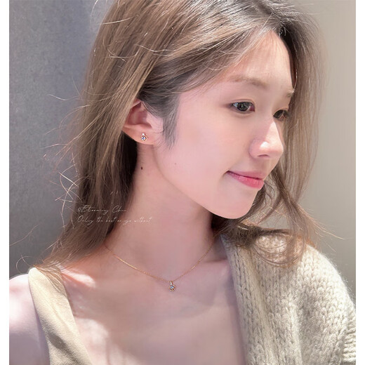 Weici 24th new model Tanzanite gentle luxury cool temperament smart earrings natural blue tanzanite earrings