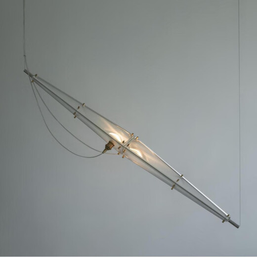 XMSJMISS villa living room creative chandelier SINGCHAN Chen Xingyu restaurant chandelier modern simple designer style stainless steel color lamp head L1283mm original