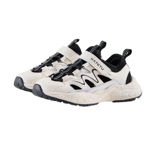 Zapatos de deportes para niños de Carter Rabbit Children's Sports 2025 Summer Nuevo Producto Dad Zapatos Mosquito Repelente Sandalias para niños Breathable White and Black 28 Inner Longitud 17.5cm pies de longitud 16.3-16.9