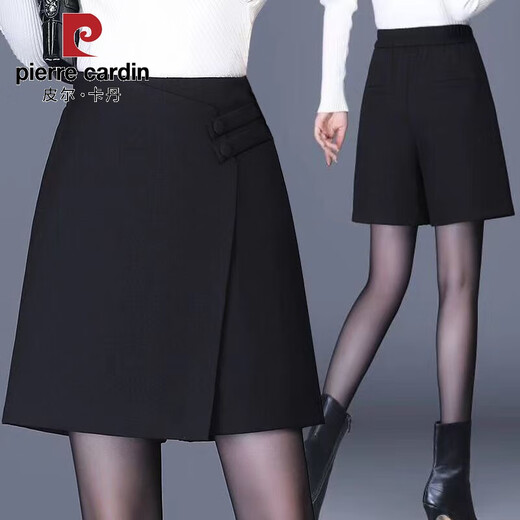 
Pier Cardan Suit Shorts Dress Women's 2025 Spring and Autumn New Korean Style E-Land High Waist Fake Two-Piece Skirt Pants Outside Wear Base Shorts Black E Zone 6196 XL 115Jin [Jin equals 0.5 kg]-125Jin [Jin equals 0.5 kg]