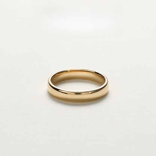 Henglijia SUDROVK gold tail ring simple design high-end light luxury 18K gold fashionable personalized tail ring for women No. 10 with certificate