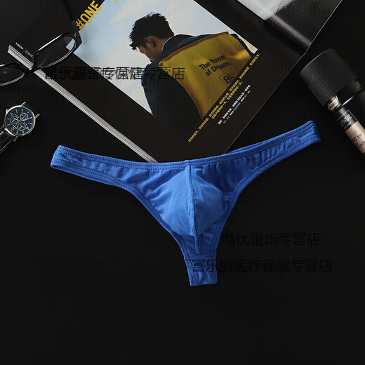 Sexy underwear men's thong men's sexy sexy underwear cotton T pants breathable U protruding buttocks butt cotton underwear men's sexy low waist sexy underwear for gay men red M 100Jin Jin is equal to within 0.5 kg