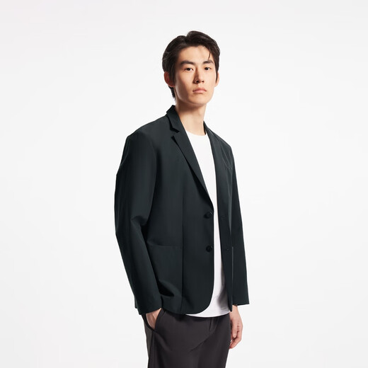 JACK&JONES autumn fashion versatile regular notch lapel two-button placket blazer top men's 225208001 E40 black regular L