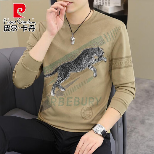 Pierre Cardin 2025 Camiseta de manga larga de manga larga de primavera y otoño