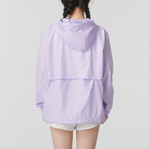 Nike (Nike) Vêtements féminins officiels 2025 Autumn New Sports and Casual Windbreaker Hooded Hooded Top Top Veste tissé DM6180-511 / Light Purple L