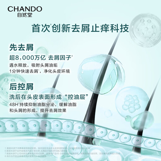 Natural Tang Anti-dandruff Shampoo 600g Natural Refreshing Hair Care Shampoo for Men and Women [Recommended by Zhao Lusi]