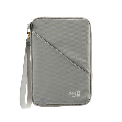Multifunktionales ID-Paket Passclip-ID-Speicherpaket Air Ticket Clip Travel Storage Bag Card Paket Blau und Grau klein klein