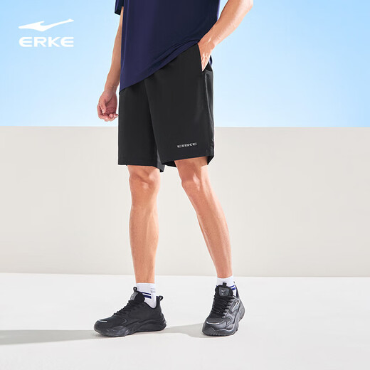 Hongxing Erke Sports Shorts Pantalon pour hommes d'été pour hommes Pantalon à cinq points Pantalon d'humidité et transpiration du pantalon masculin tissé