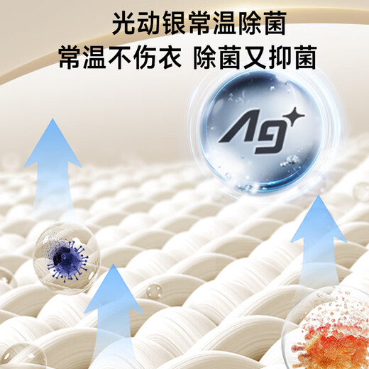 Panasonic [Recommended by Wu Lei] White Moonlight 2.0 Washing and drying set 10kg drum washing machine + heat pump dryer Frequency compressor 3E1AK+EH1015 National subsidy