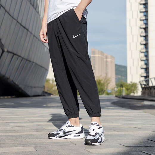 耐克（NIKE）男装套装 25夏季运动服户外舒适时尚立领梭织夹克外套 透气长裤子 梭织防风夹克套装/束脚 XL