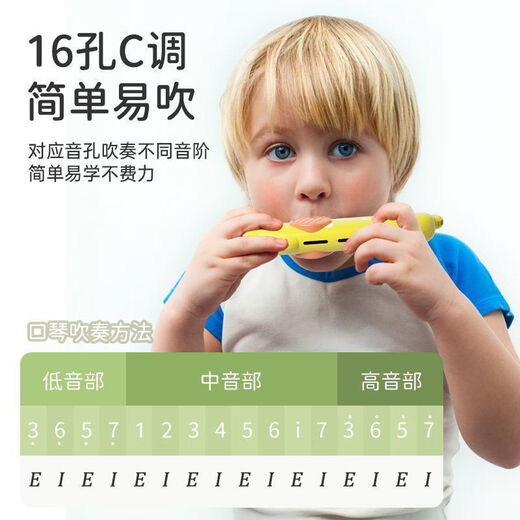 
Sijie brand children's harmonica for babies' special blowing instruments for early education infant toys for beginners children's oral organs for puppy dog ​​harmonica [blue]