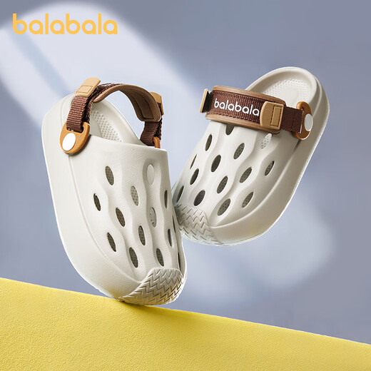 Balabala children's hole shoes for summer new style boys' non-slip sandals wear medium and large children's indoor girls' soft sole beach shoes
