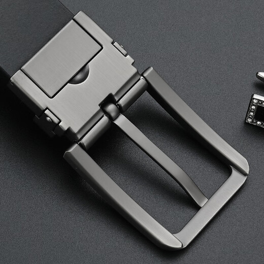 JAGUAR Jaguar belt men's genuine leather retro pin buckle belt high-end belt gift box birthday gift for boyfriend and husband