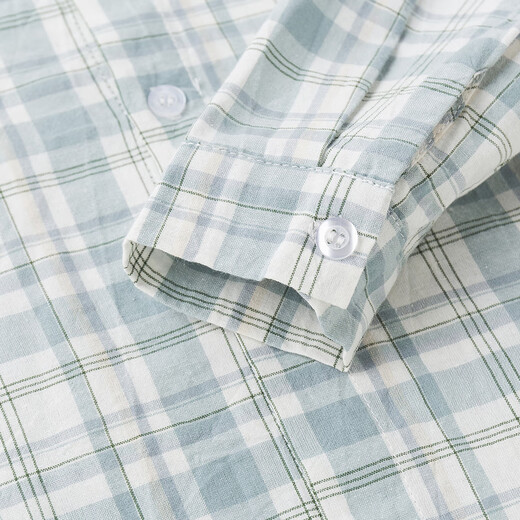 Dudujia Children's Autumn Plaid Shirt Suit Boys Lapel Jacket Knitted Vest Baby Cotton Pants Casual Jacket Blue 90