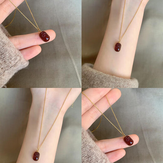 Kechu, money is rolling in, Chinese style simple Pixiu pendant necklace, simple and versatile, female clavicle chain for the new year of the year, money is rolling in | Pixiu necklace M