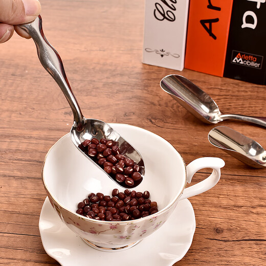 Fat Donglai's same type of tea spoon and tea shovel divided into stainless steel tea spoons, tea spoons, tea accessories, tea shovel, tea leaves, stainless steel type 3 pack