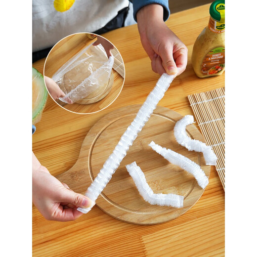 Fanxiang disposable cling film cover food grade bear cling film cover sealing cover refrigerator tableware dust cover large quantity cling film 10 pack