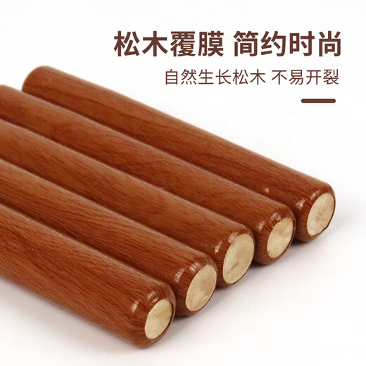 Jiuqiangu Bedroom Floor-standing Clothes Rack Coat Rack Home Bag Rack Hook Clothes Rack Triangular Walnut Pine