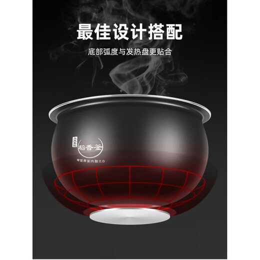 苏泊尔（SUPOR）适配于苏泊尔（SUPOR）4L5L球釜胆于苏泊尔电饭煲内胆CFXB40FC33A CFXB40FC838-75 球形内胆4升