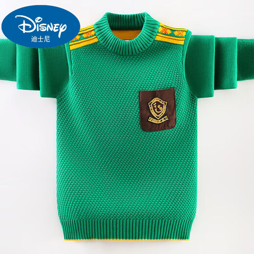 Disney Children's Cardigan Boy Pullover Pullover 2025 Herbst und Winter Neuem Stil Dicked Plüsch mittelgroß
