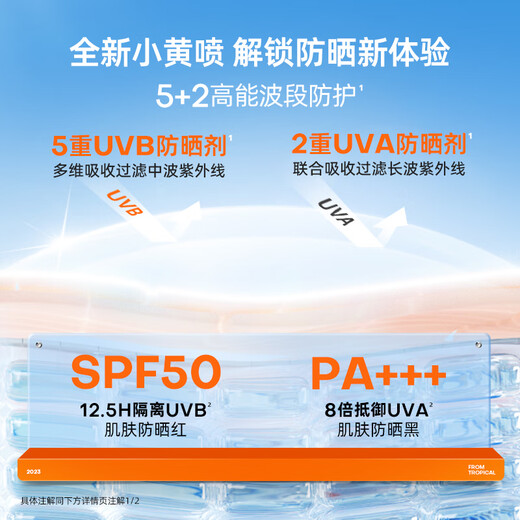 Mistine Misting Small Yellow Spray Sunscreen Spray 180ml [Expiration clearance for April 26]