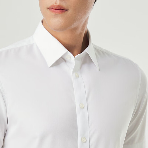 
Yager shirt men 2025 summer youth men casual formal short-sleeved shirt white 41