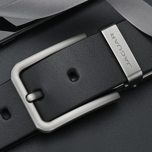 JAGUAR Jaguar belt men's genuine leather retro pin buckle belt high-end belt gift box birthday gift for boyfriend and husband