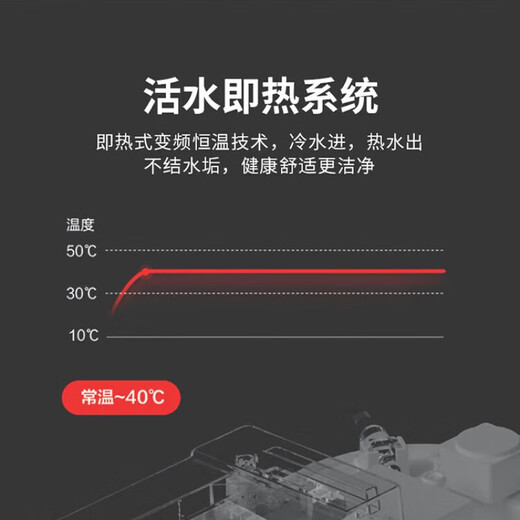 Kohler (KOHLER) household smart toilet all-in-one fully automatic instant hot flushing and sterilization dual waterway toilet black screen-standard version-instant hot flushing-warm air drying 400mm