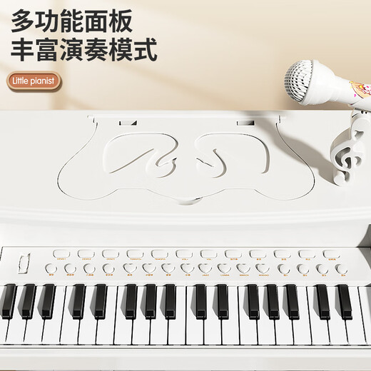 Aozhijia Electronic Piano Kinderspielzeug für Mädchen im Alter von 3 bis 6 Jahren, Geburtstagsgeschenk für Anfänger können frühe Bildungsrätselinstrumente spielen