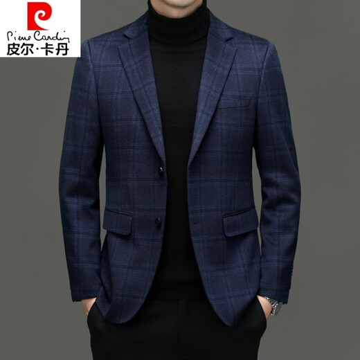 
Pier Cardin casual suit jacket men spring and autumn 25 new versatile casual clothes single slim business plaid suit jacket men picture color 170 M