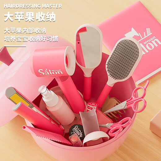 
Sugar rice play house children's hairdresser set toys girls curling rod hair dryer 3-6 years old holiday gift