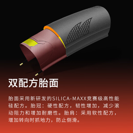 朝阳公路车外胎隼 700×25/28C自行车轮胎折叠防刺胎 黑色700*25C