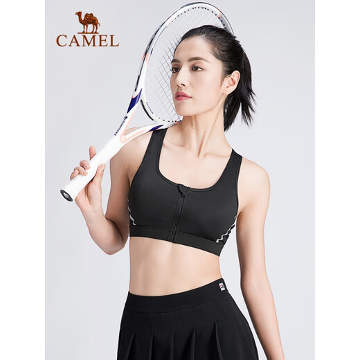 
Camel (CAMEL) sports underwear for women shockproof running yoga gathering without steel rings and wearing fitness vest bra to prevent sagging J0S1Q9905, quicksand purple XL