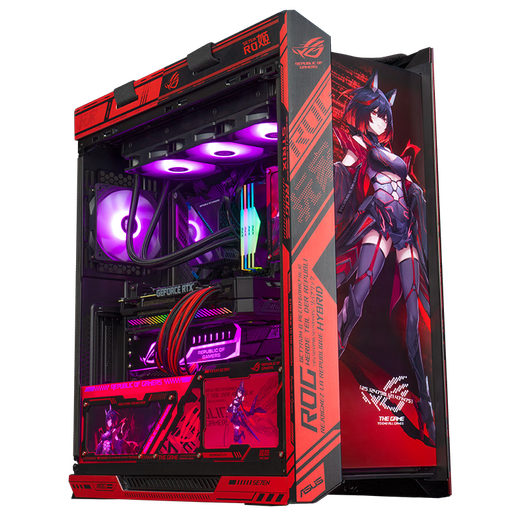 ASUS ROG family bucket 14th generation i7 14700KF/RTX5070Ti 5080D independent graphics card game desktop host live broadcast AI computer host DIY assembly machine complete machine configuration 5 i9-14900KF + ASUS 5080