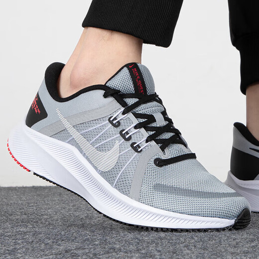 耐克（NIKE）男鞋2025夏季运动鞋RUN SWIFT 2网面透气跑步鞋学生低帮休闲鞋 DA1105-007灰色 44