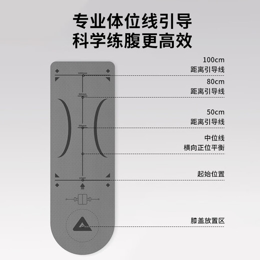 Peak belly wheel special pad kneeling pad abdominal muscle wheel yoga men and women fitness equipment sports belly thickened anti-slip pad