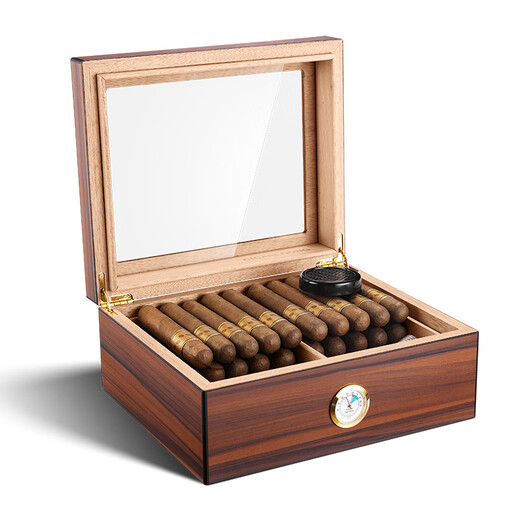 CIGARLOONG cigar humidor piano paint large capacity double-layer cedar wood Cuban cigar humidor cabinet box