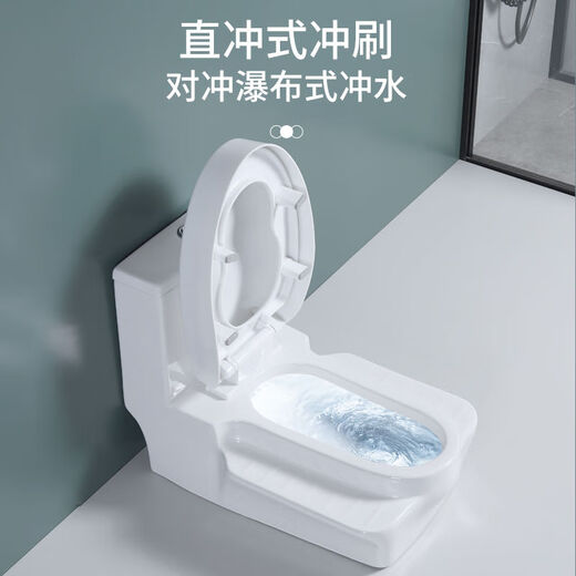 Jiumuwang's new toilet modified one-piece exposed pit digging ceramic anti-odor desktop squatting two-in-one dual-purpose toilet for adults without bay model half cover plate 5-layer nano-resistant 405mm