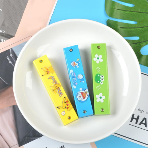 Yingtang Anfänger Mundharmonika für Kinder Spielzeug Oral Organ kleines Musikinstrument Kindergarten Baby und Mädchen Geschenk 24 Loch große Mundharmonika [Gelb]