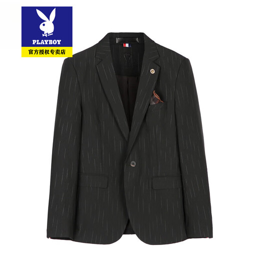 
Playboy suit men's suit trend Korean slim-fit British groom wedding dress business occupation black casual suit 1 dark gray texture 9905 suit + trousers + vest with white shirt 2XL 54/145Jin [Jin equals 0.5 kg] wear