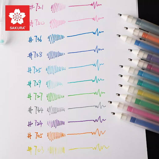 Sakura Tiara Star Sten Stifte Zodiac Sparrow Stift 12 Farbe Kritzelei Helle Farbe Geburtsstein Grußkarte Handkonto farbig neutraler Stift 724 #purple 1