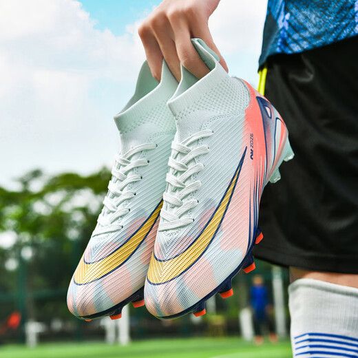 Saint C Ronaldo Assassin 16 Stürmer Flügelhersteller Professionelle Fußballschuhe FG gemischte Nagel Teenager und Schüler Kinderfußballtrainingschuhe Nike Fußballschuhe Putian Version 833 Camouflage Monat 32