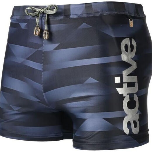 
Nanyuexi German men's anti-embarrassing cornersports hot spring large size quick-drying adult professional swimming cap set swimming equipment GMY1221 H973 geometric stripes M