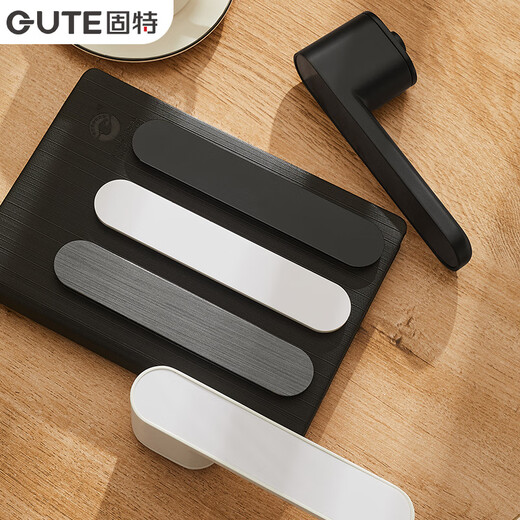 GUTE Door Lock Indoor Bedroom Room Wooden Door Handle Minimalist Ecological Modern Simple Magnetic Lock 9708 Space Gray [Magnetic] Universal in left and right directions