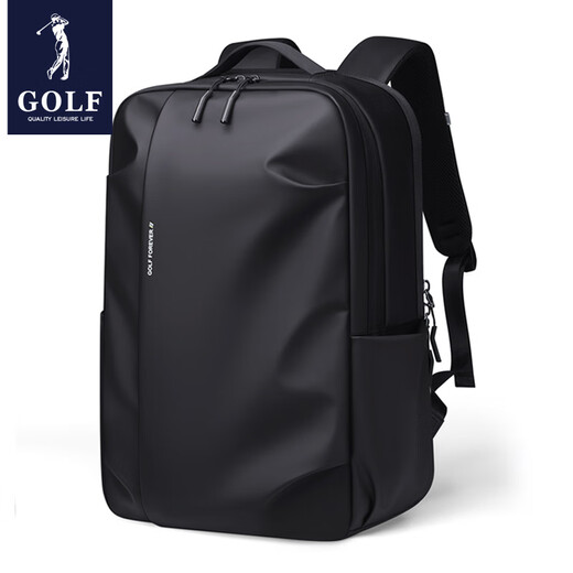 高尔夫（GOLF）男士双肩包商务大容量17.3寸电脑包轻便出差旅行包大学生书包 雾黑色.