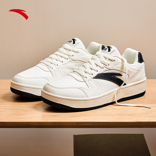 Anta First Year 丨Board shoes men's shoes summer thick sole height-enhancing casual shoes versatile white shoes basketball culture sports shoes men ivory white/dark blue-4 42