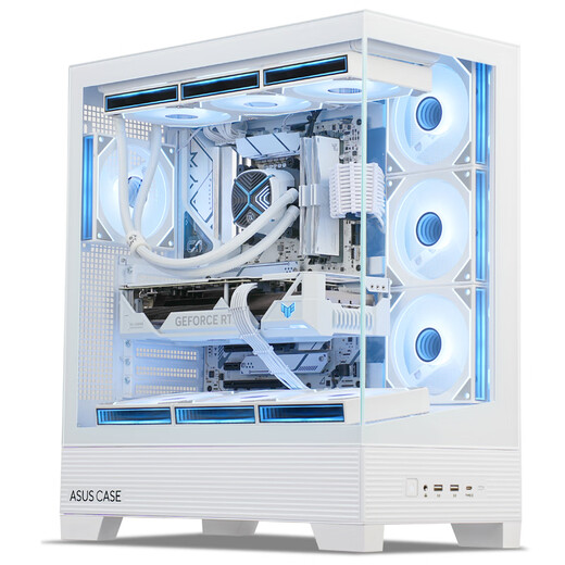ASUS (ASUS) ASUS ROG family bucket assembly computer sea view room R7 7800X3D/R7 9800X3D barebones Tianxuan host pure white Xiaofuxue desktop computer 7800X3D barebones +32G丨Configuration three