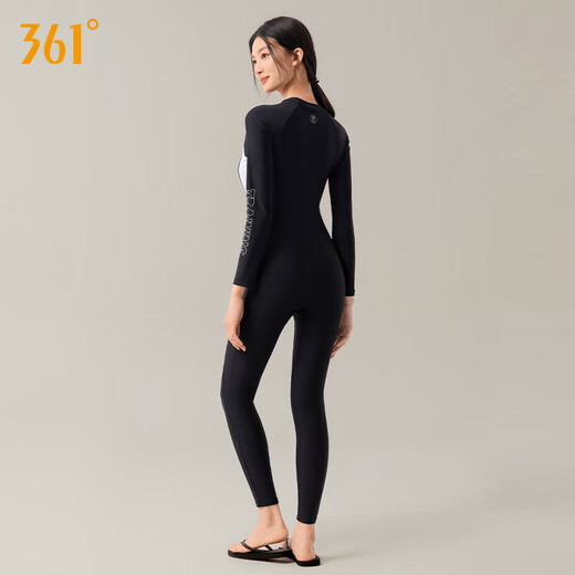 361°泳衣女防晒专业冲浪潜水服连体长袖长裤游泳衣泡温泉显瘦保守泳装