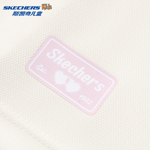 Skechers children's quick-drying skirt colorful casual series skirt L225G035 marshmallow white/0074 150