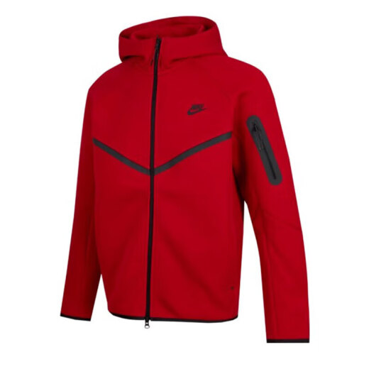 耐克（Nike）夹克男装上衣 2024春季新款CNY龙年限定梭织运动服休闲连帽外套 HV0950-687红色 S